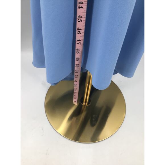 LULU'S SZ S Light Blue Stunning Enchantment Backless Trumpet Hem Maxi Dress B57 - Picture 6 of 11